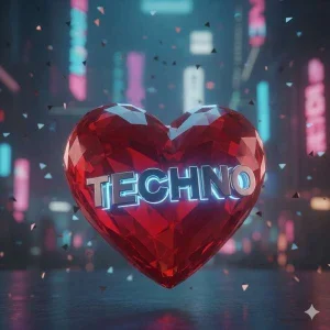 Verruecktes Techno Herz