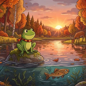 Was macht der Frosch im Herbst