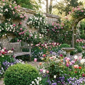 Dort im Garten